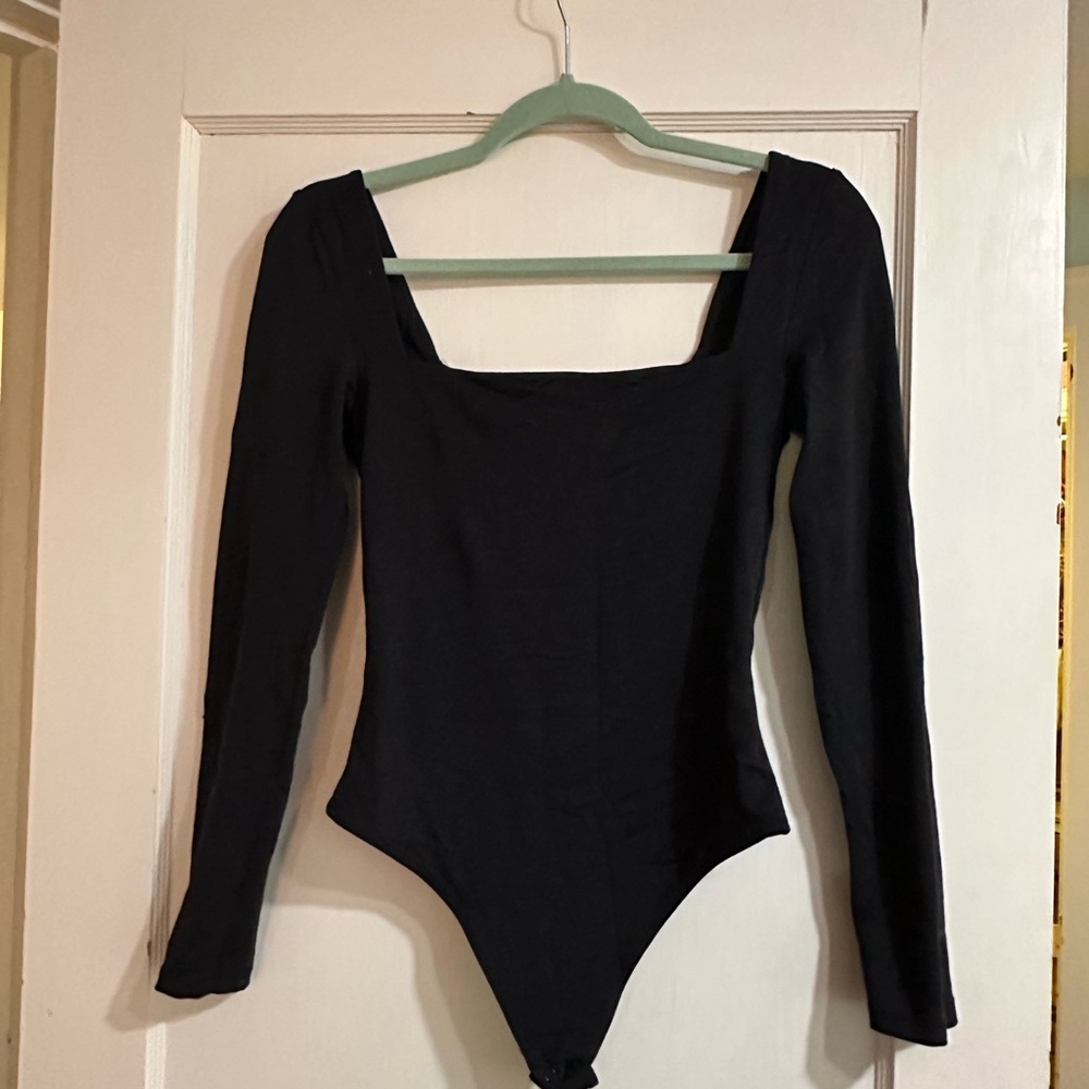 Black Long Sleeve Bodysuit